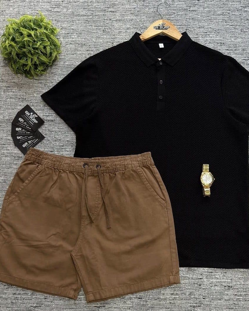 Conjunto Polo e Bermuda